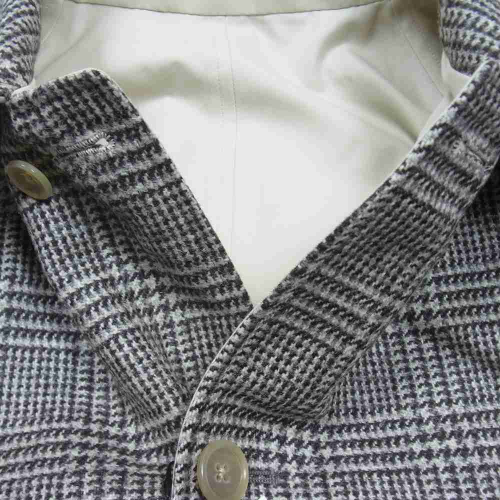 ANATOMICA アナトミカ 530-562-01 SINGLE RAGLAN COAT 2 REVERSIBLE ウールツイード コットンギャバジン リバーシブル シングル ラグラン ステンカラー コート ベージュ系 48【極上美品】【中古】