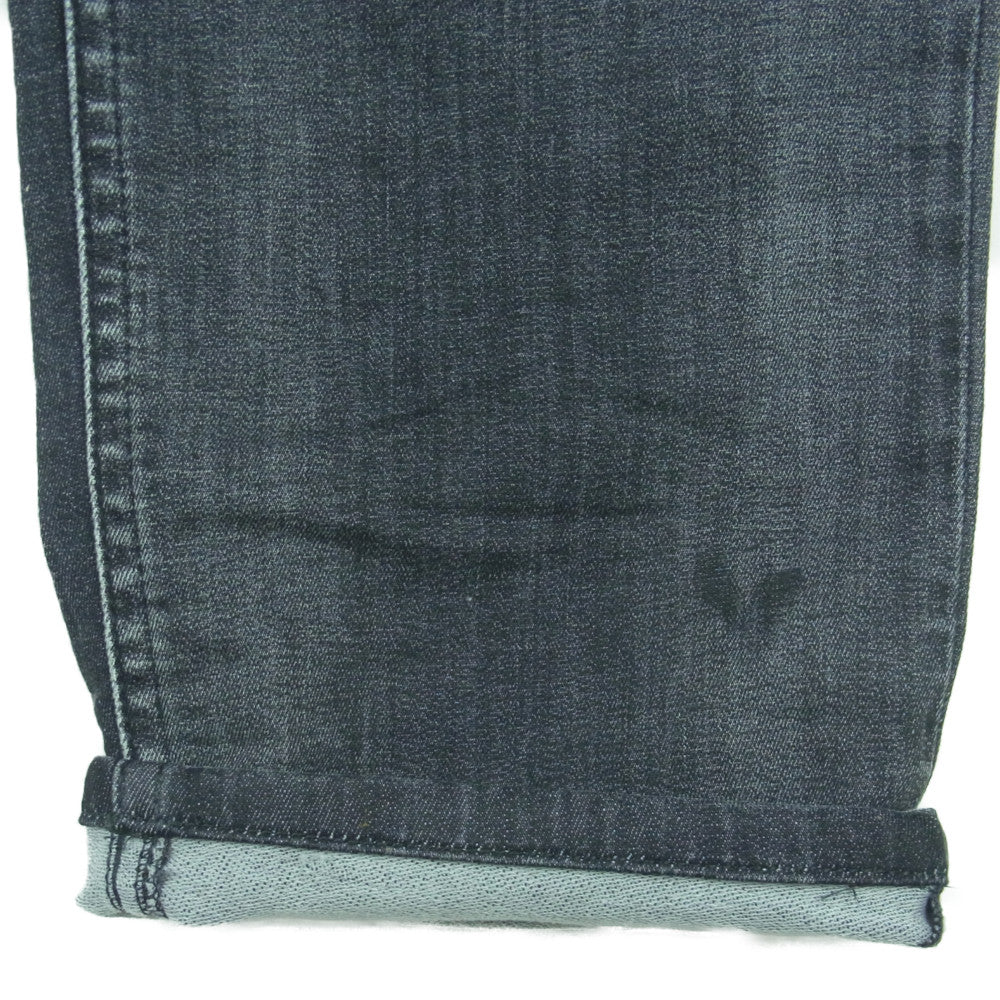 DIESEL ディーゼル THOMMER-T ダメージ加工 ストレッチ ブラック デニム パンツ グレー系 W36【中古】