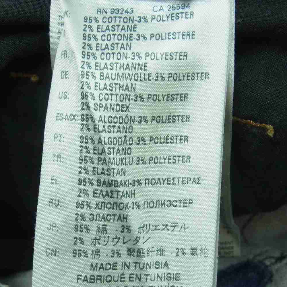 DIESEL ディーゼル THOMMER-T ダメージ加工 ストレッチ デニム パンツ コットン インディゴブルー系 W36【中古】