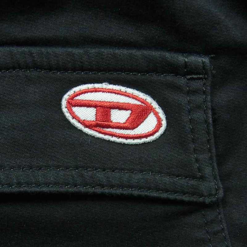 DIESEL ディーゼル JoggJeans ジョグジーンズ D-KROOLEY-CARGO-NE スウェット デニム クライミング パンツ ブラック系 W34【中古】