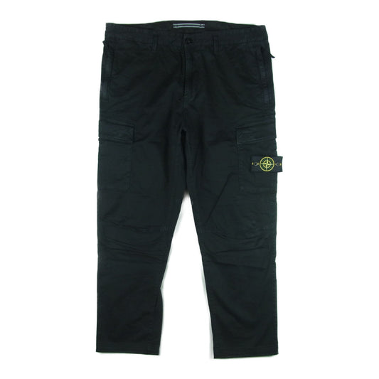 STONE ISLAND ストーンアイランド 741530504 Straight-Leg Cargo Trousers カーゴ トラウザー パンツ ブラック系 36【中古】