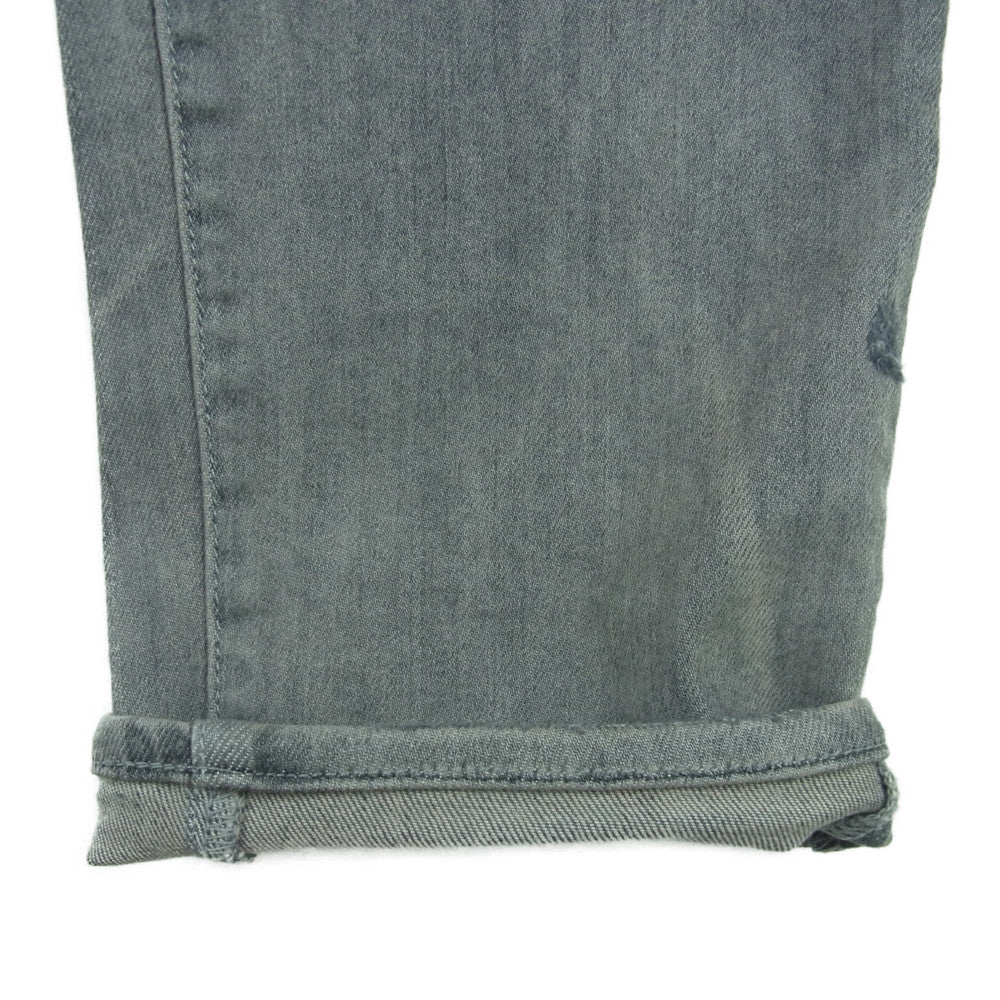 アミリ RN150712 ダメージ加工 ストレッチ スキニー デニム パンツ コットン アメリカ製 グレー系 36【中古】