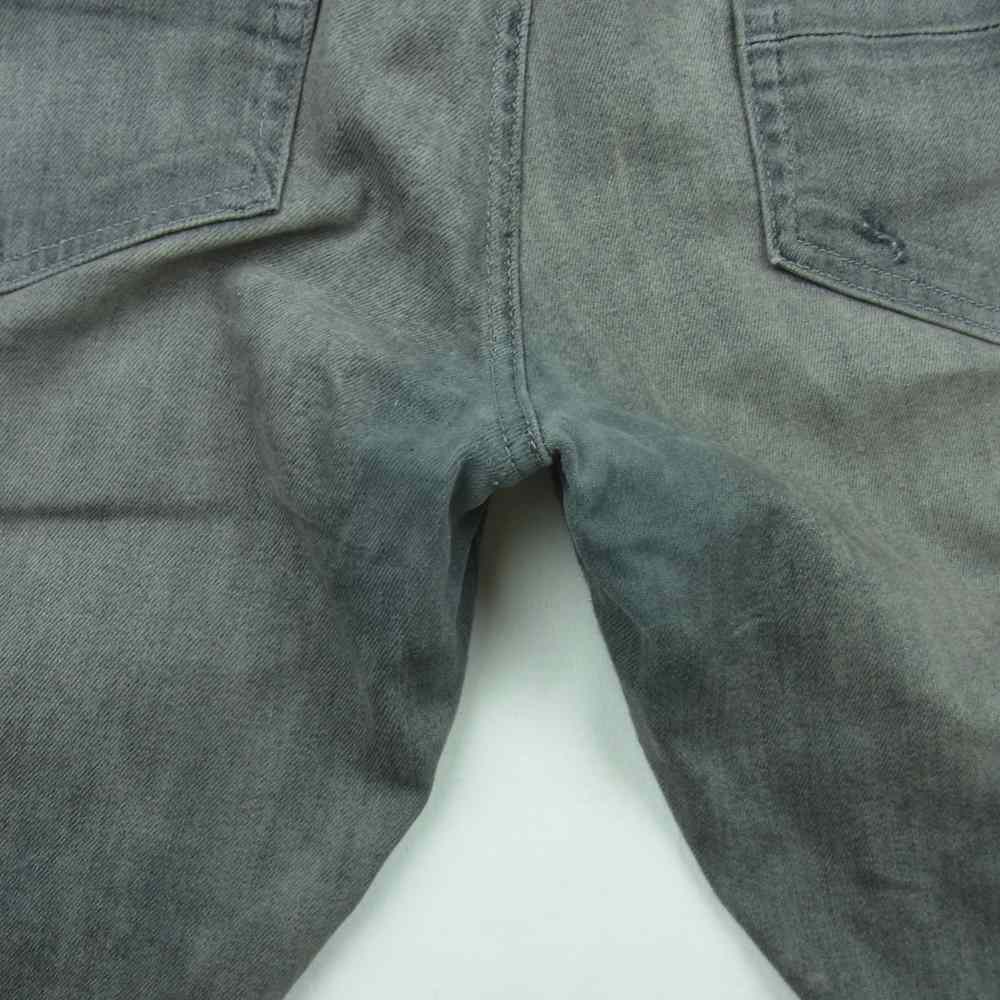 アミリ RN150712 ダメージ加工 ストレッチ スキニー デニム パンツ コットン アメリカ製 グレー系 36【中古】