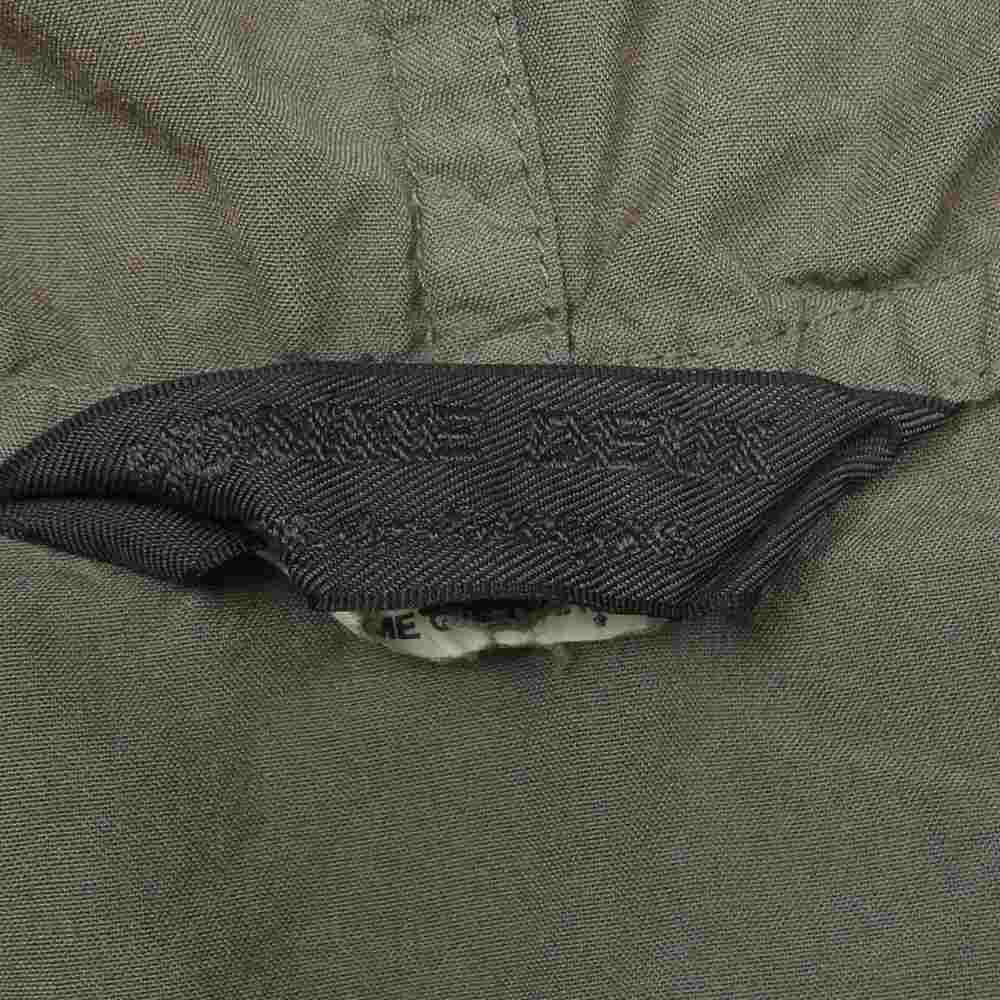 COMME des GARCONS HOMME DEUX コムデギャルソンオムドゥ 22SS DI-B030 製品染め ポリエステル スパンブロード ジップ フーディ ジャケット グレイッシュカーキ系 XL【中古】