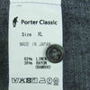PORTER CLASSIC ポータークラシック 20SS ROLL UP BAMBOO LINEN SHIRT ロールアップ バンブーリネン 長袖 シャツ グレー系 XL【中古】