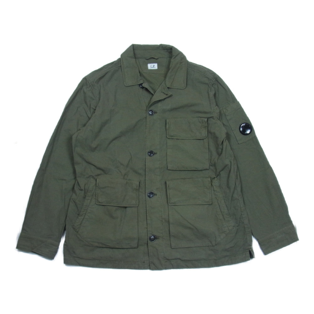C.P.Company シーピーカンパニー 12CMOW212A ゴーグルレンズディテール ガーメントダイ カバーオール ジャケット カーキ系 56【中古】