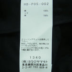 Yohji Yamamoto POUR HOMME ヨウジヤマモトプールオム 21SS HD-P05-002 C/Twill Hem Rib Pants コットンツイル 裾リブ タック パンツ ブラック系 3【中古】