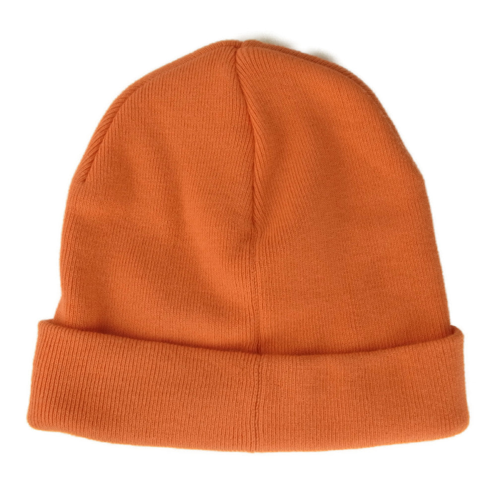 WTAPS ダブルタップス 211MADT-HT03 BEANIE 03 ロゴ 刺繍 ビーニー ニット帽 オレンジ系【中古】