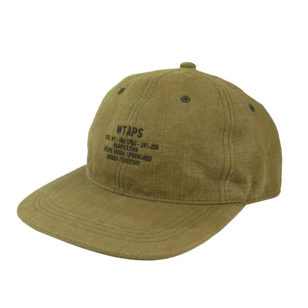 WTAPS ダブルタップス 202HCDT-HT05 T-6 / CAP / COTTON / OXFORD 6パネル コットン ロゴ キャップ カーキ系【中古】