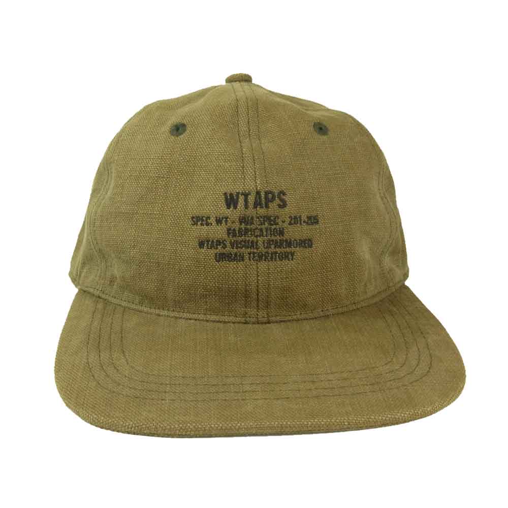WTAPS ダブルタップス 202HCDT-HT05 T-6 / CAP / COTTON / OXFORD 6パネル コットン ロゴ キャップ カーキ系【中古】