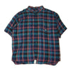 DESCENDANT ディセンダント 211BRDS-SHM09 HYANNIS B.D SS SHIRT ハイアニス ボタンダウン 半袖 チェック シャツ ブルー系 3【中古】