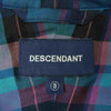 DESCENDANT ディセンダント 211BRDS-SHM09 HYANNIS B.D SS SHIRT ハイアニス ボタンダウン 半袖 チェック シャツ ブルー系 3【中古】