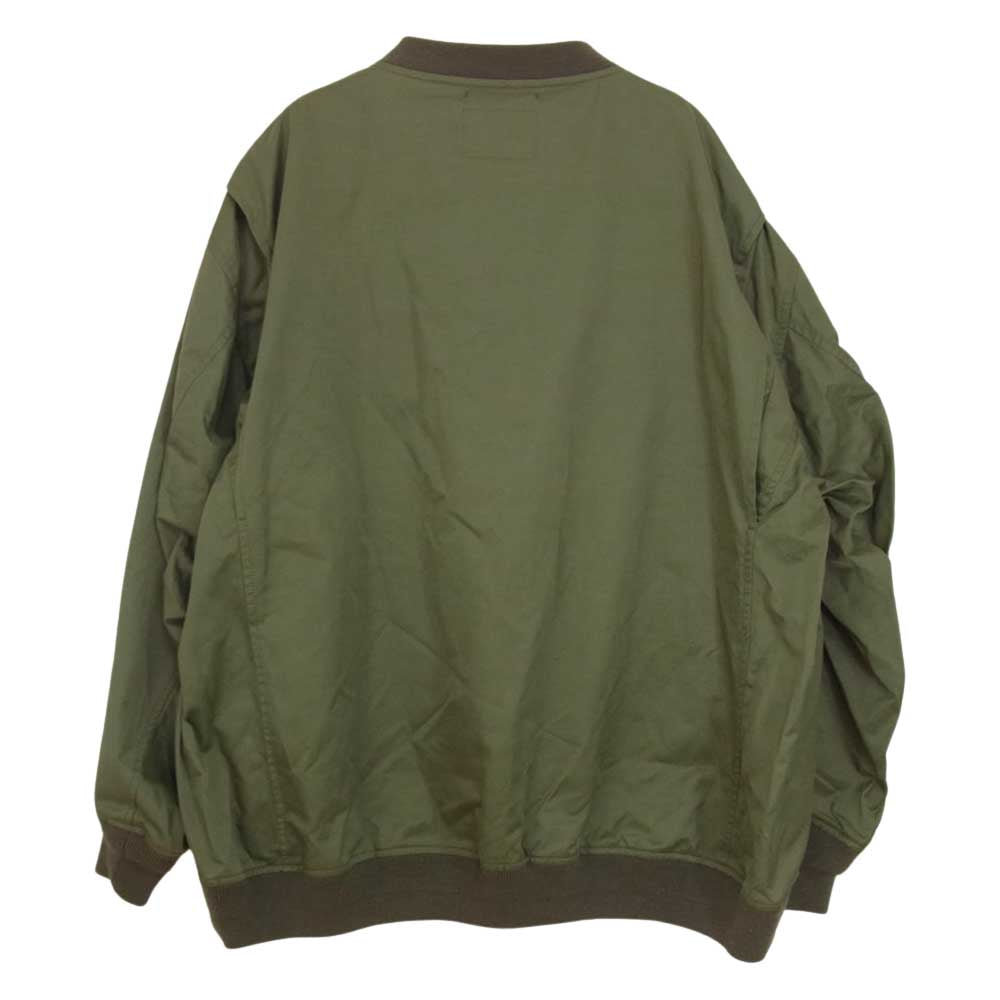 WTAPS ダブルタップス 20AW 202BRDT-JKM08 WTP NYLON COTTON RATINE SMOCK JACKET ナイロン コットン ラチネ プルオーバー ジャケット カーキ系 03【中古】
