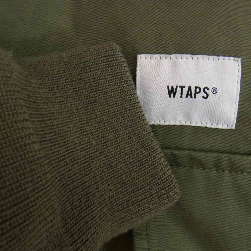 WTAPS ダブルタップス 20AW 202BRDT-JKM08 WTP NYLON COTTON RATINE SMOCK JACKET ナイロン コットン ラチネ プルオーバー ジャケット カーキ系 03【中古】