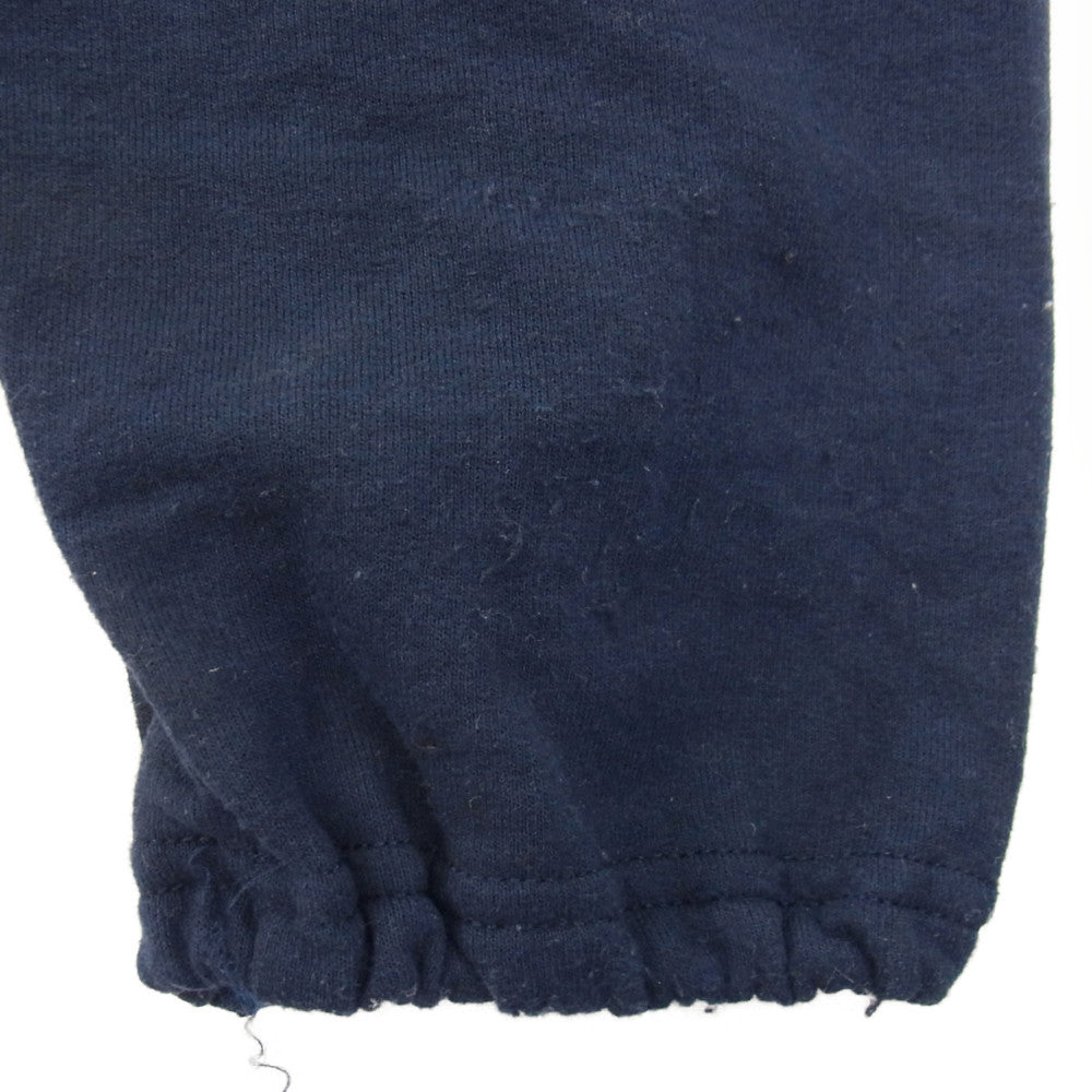 フォーティーパーセントアゲインストライツ ロゴ プリント スウェット パンツ ネイビー系 XL【中古】