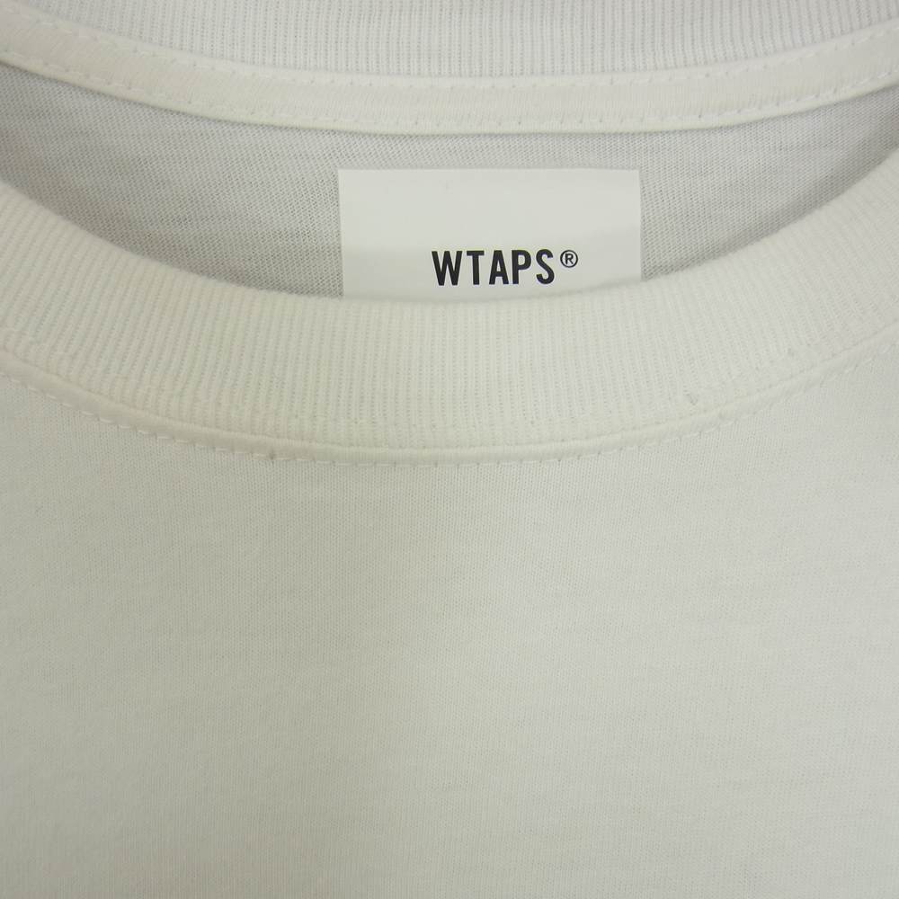 WTAPS ダブルタップス WT ビック プリント 半袖 Tシャツ ホワイト系 05【中古】