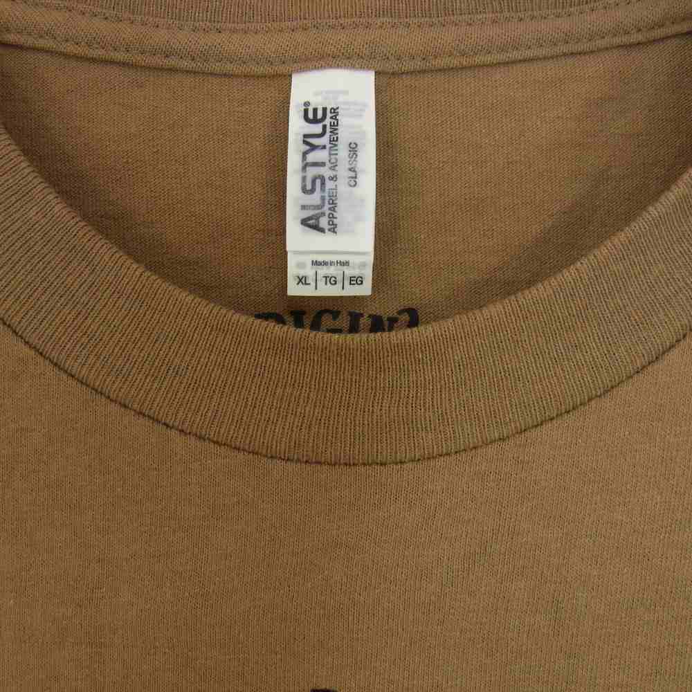 TENDERLOIN テンダーロイン TEE F.T.S チベタンスカル プリント 半袖 Tシャツ ブラウン系 XL【中古】