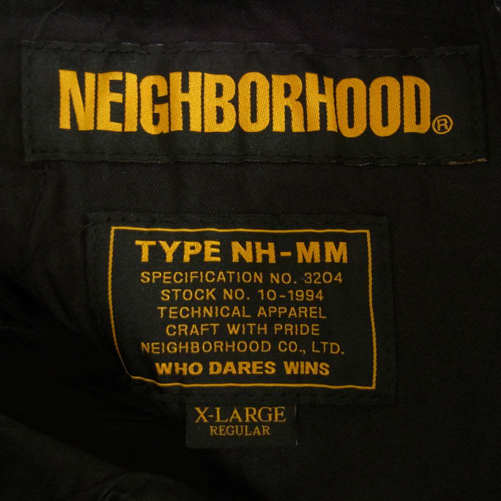 NEIGHBORHOOD ネイバーフッド MIL-BDU.RIP / C-PT リップストップ カーゴ ミリタリー パンツ ブラック系 XL【中古】