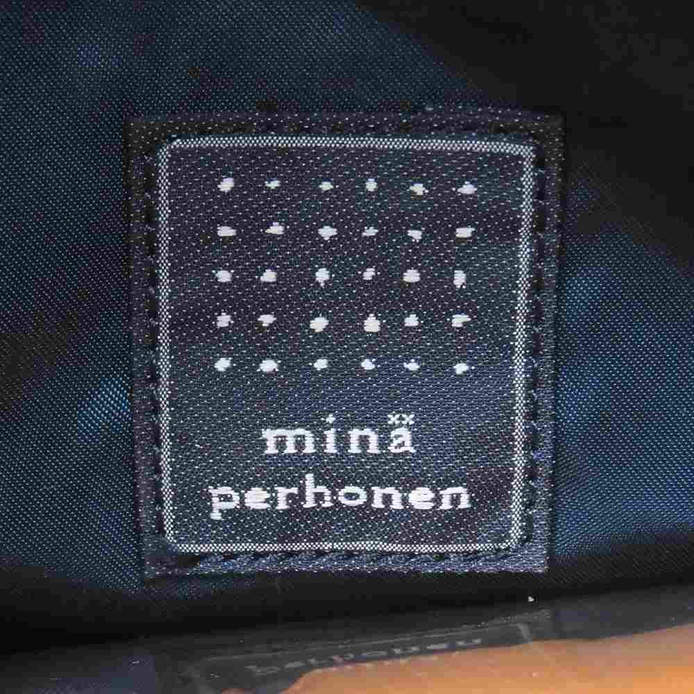 mina perhonen ミナペルホネン 21SS × PORTER ポーター tambourine タンバリン 2WAY ショルダートート バッグ ネイビー系【中古】