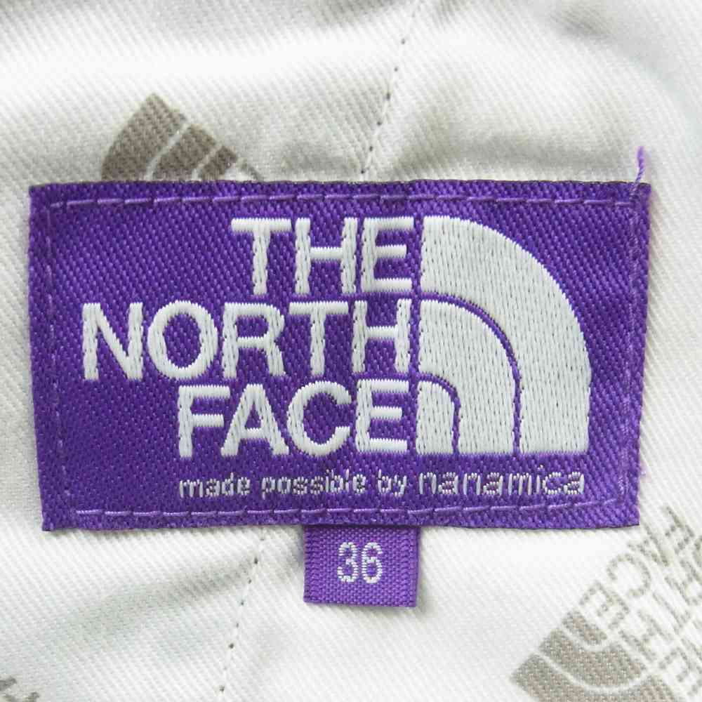 THE NORTH FACE ノースフェイス NT5051N PURPLE LABEL パープルレーベル STRETCH TWILL TAPERED PANTS ストレッチ ツイル テーパード パンツ カーキ系 36【中古】