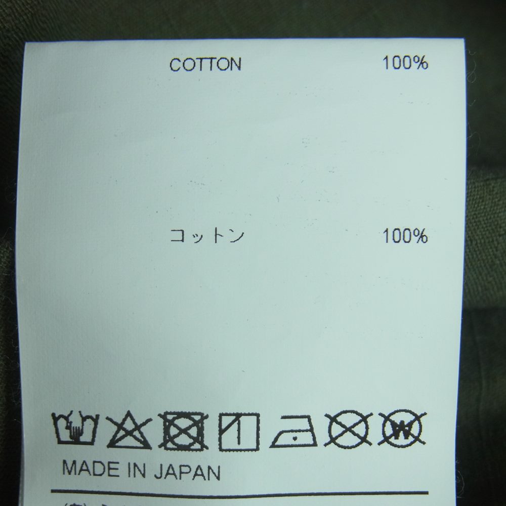 WTAPS ダブルタップス 201BRDT-SHM02 【カスタム品】 BUDS LS SHIRT COTTON RIPSTOP 半袖 ミリタリー リップストップ シャツ カーキ系 03【中古】