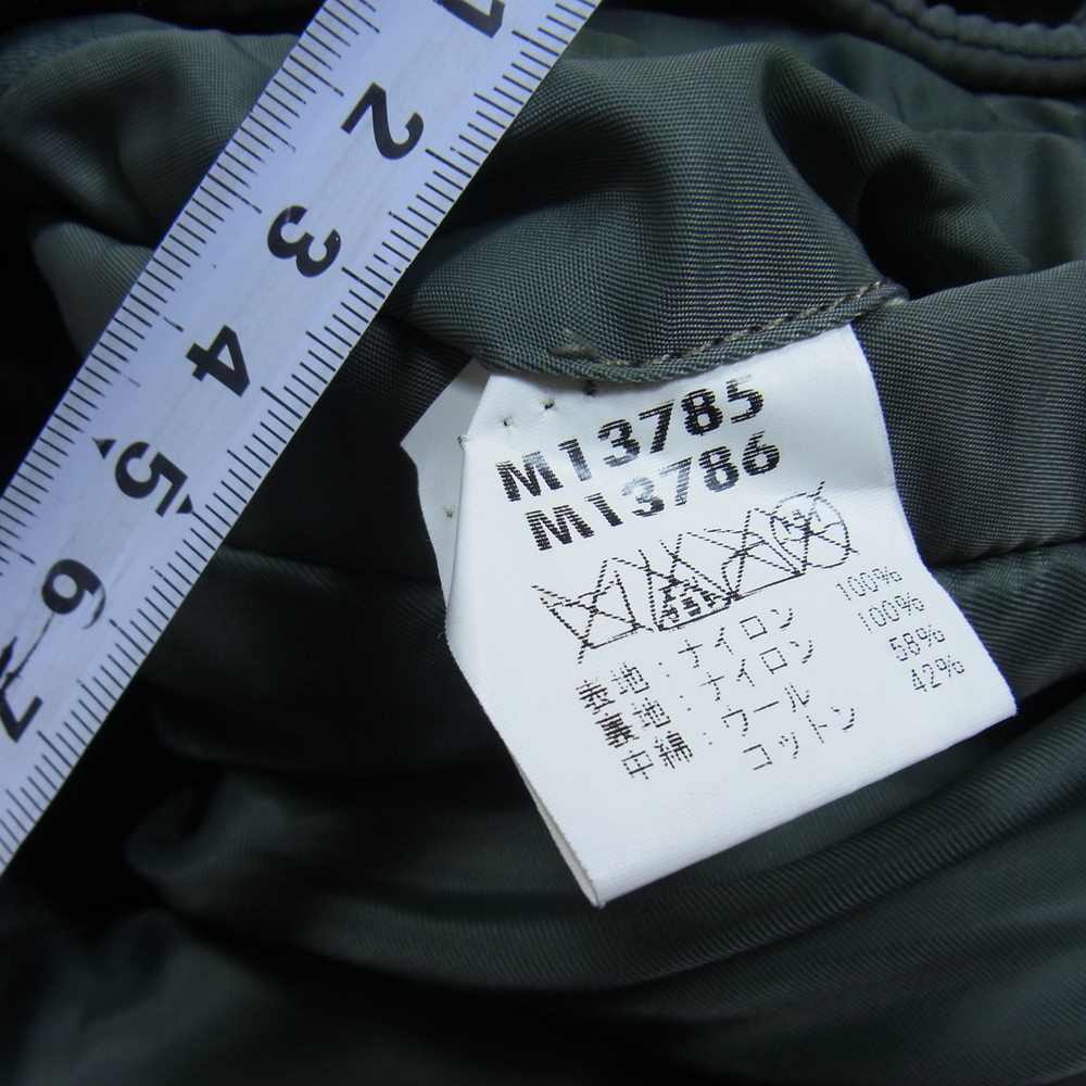 Buzz Rickson's バズリクソンズ M13785 LION UNIFORM INC 実名復刻 MA-1 フライト ミリタリー ジャケット カーキ系 L【中古】