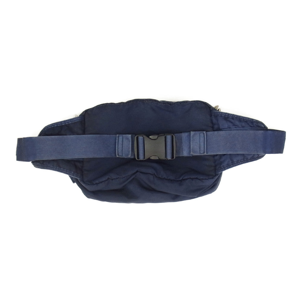 PORTER CLASSIC ポータークラシック SUPER NYLON WAIST BAG スーパーナイロン ウエスト ボディ バック ポーチ ネイビー系【中古】