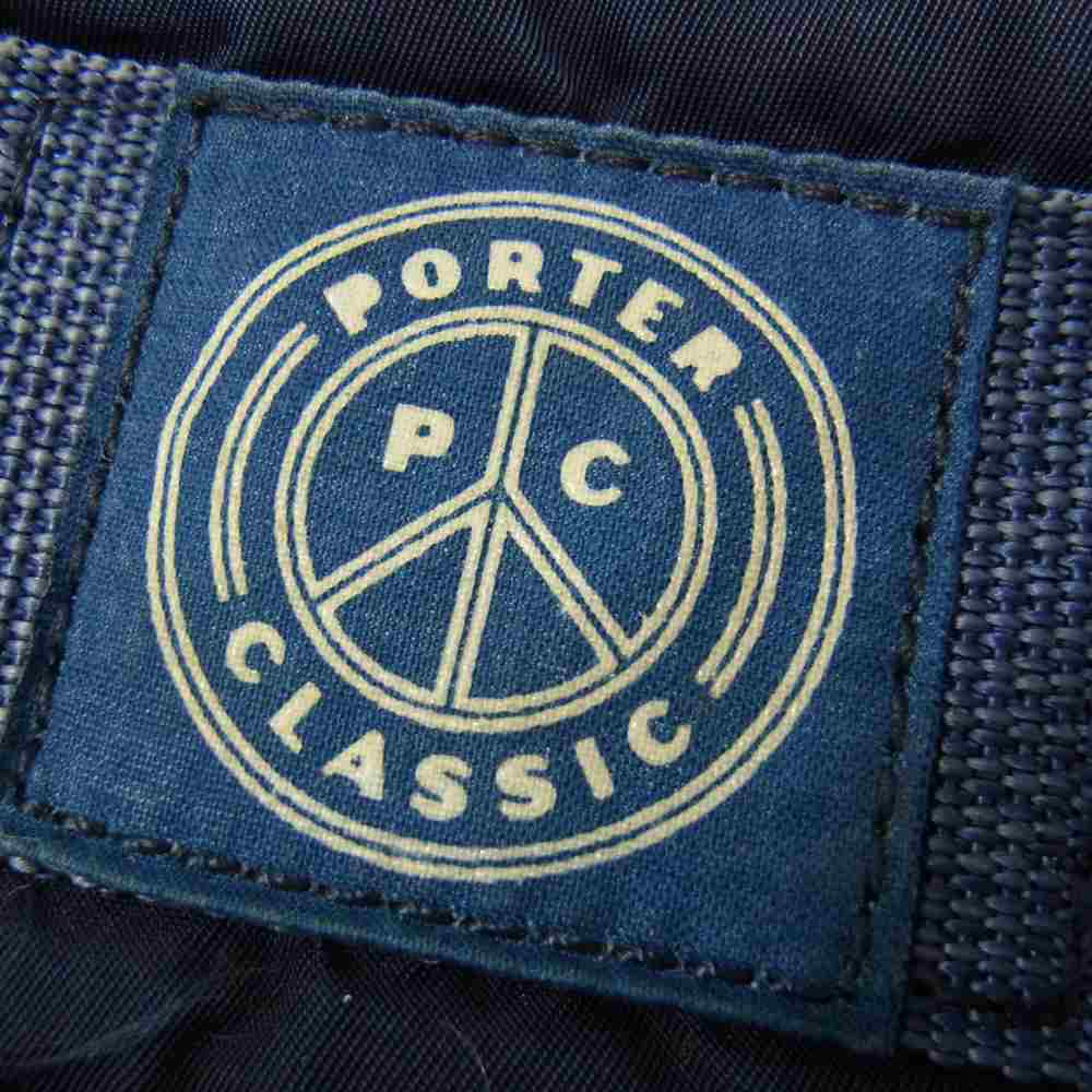 PORTER CLASSIC ポータークラシック SUPER NYLON WAIST BAG スーパーナイロン ウエスト ボディ バック ポーチ ネイビー系【中古】