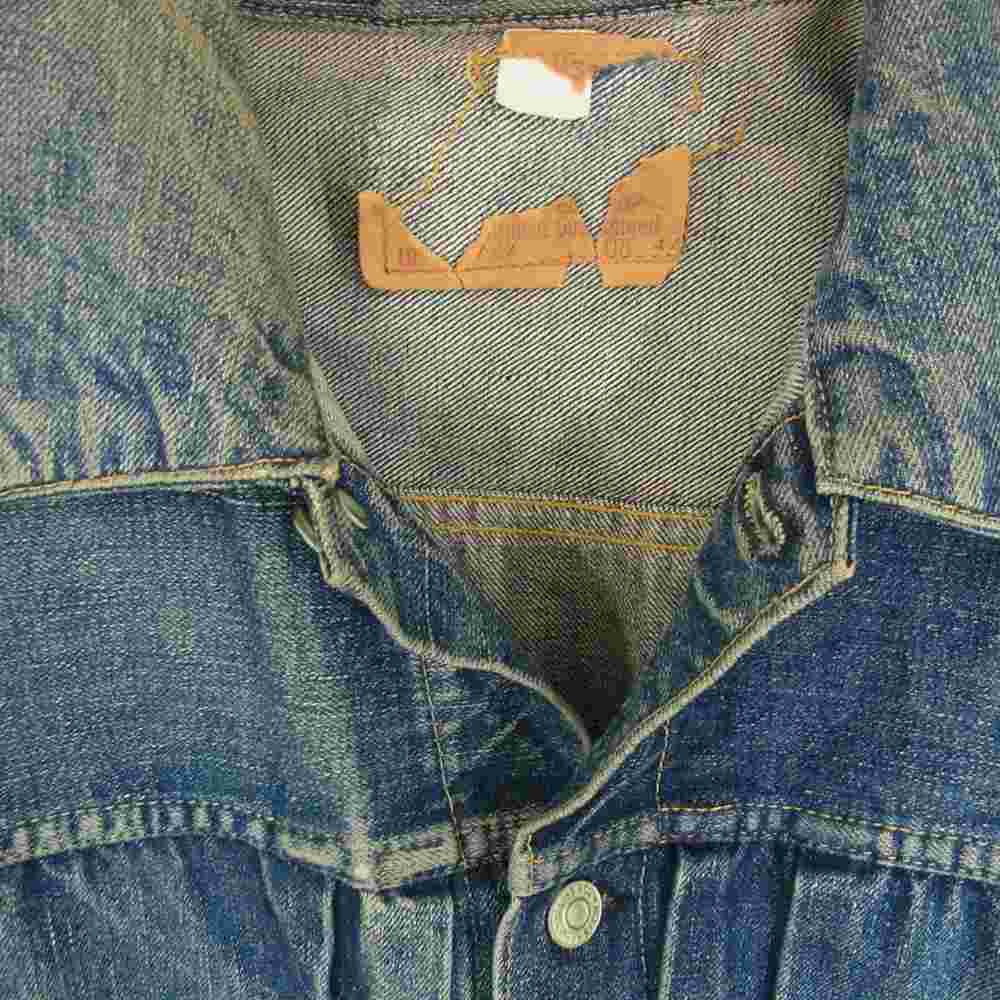 Levi's リーバイス ヴィンテージ オリジナル 紙パッチ BIGE 両面均等V 507XX 2nd デニム ジャケット インディゴブルー系 44【中古】