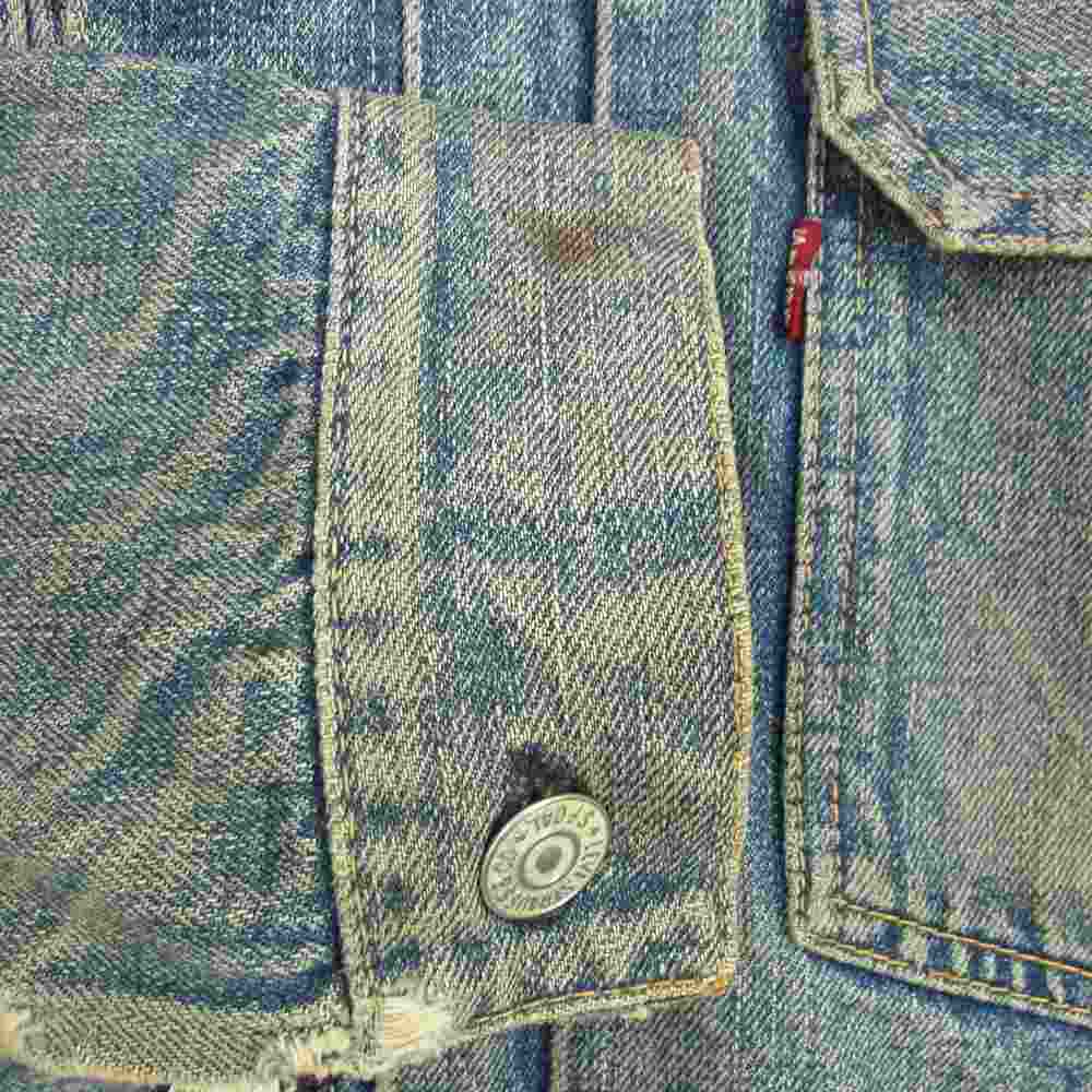 Levi's リーバイス ヴィンテージ オリジナル 紙パッチ BIGE 両面均等V 507XX 2nd デニム ジャケット インディゴブルー系 44【中古】