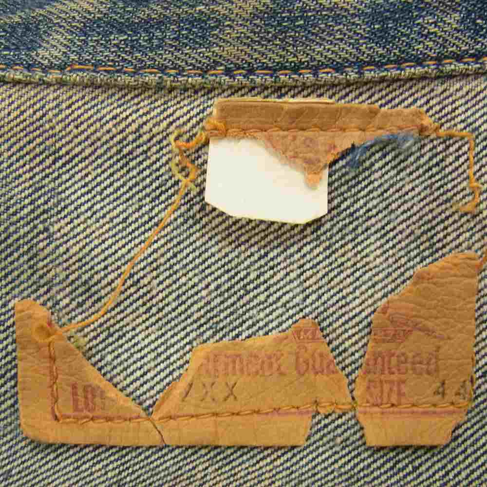 Levi's リーバイス ヴィンテージ オリジナル 紙パッチ BIGE 両面均等V 507XX 2nd デニム ジャケット インディゴブルー系 44【中古】
