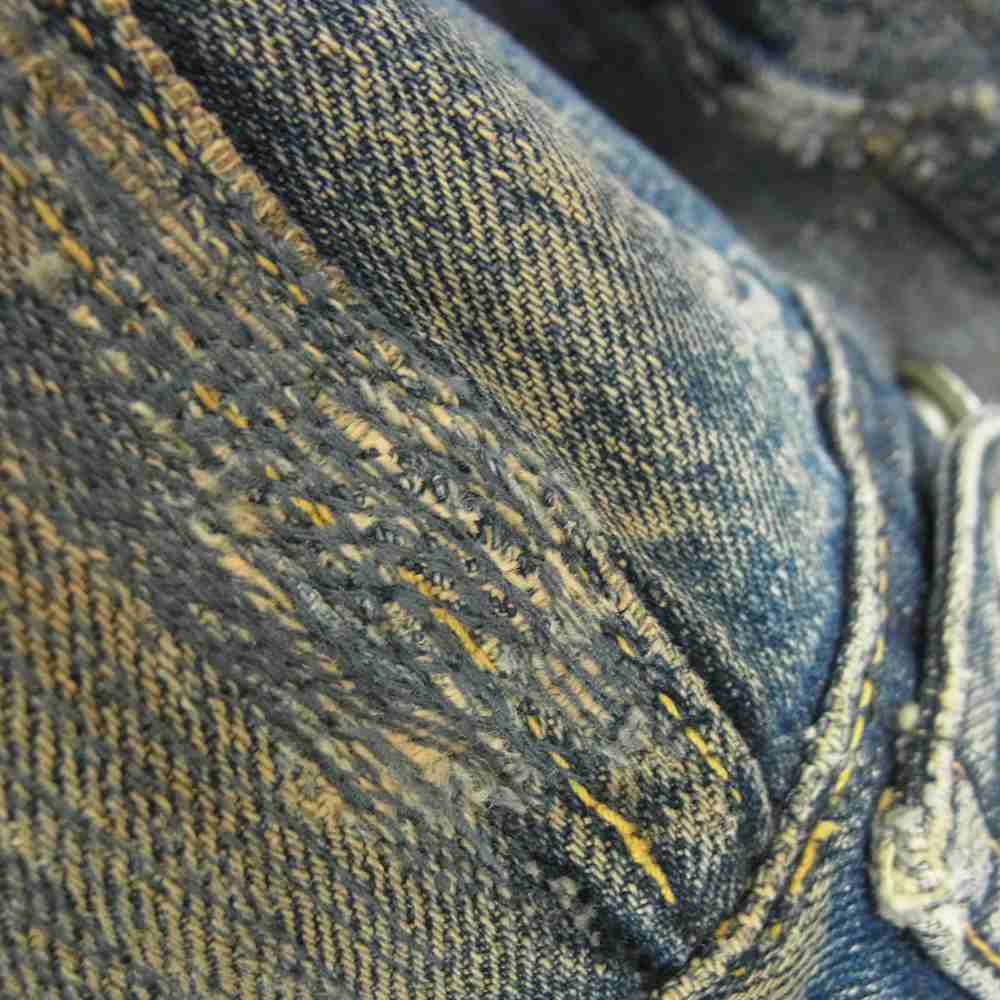 Levi's リーバイス ヴィンテージ オリジナル 紙パッチ BIGE 両面均等V 507XX 2nd デニム ジャケット インディゴブルー系 44【中古】