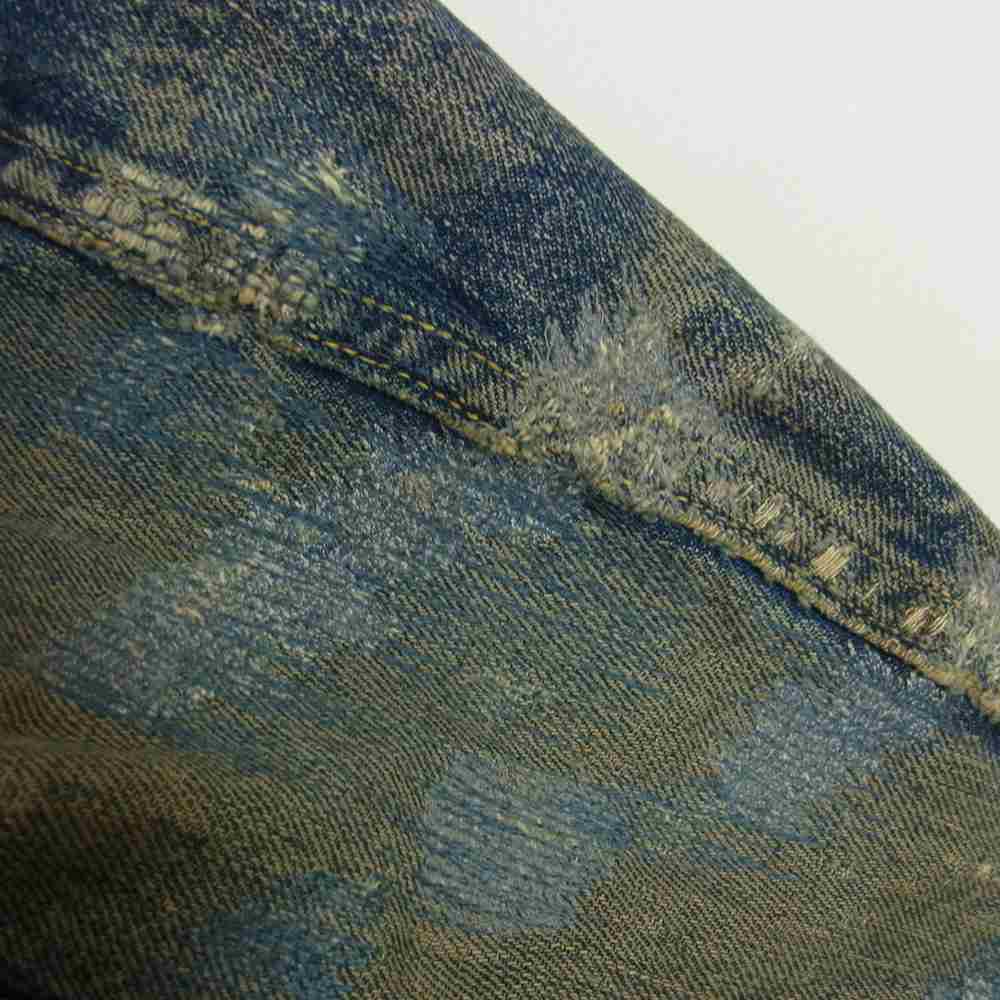 Levi's リーバイス ヴィンテージ オリジナル 紙パッチ BIGE 両面均等V 507XX 2nd デニム ジャケット インディゴブルー系 44【中古】