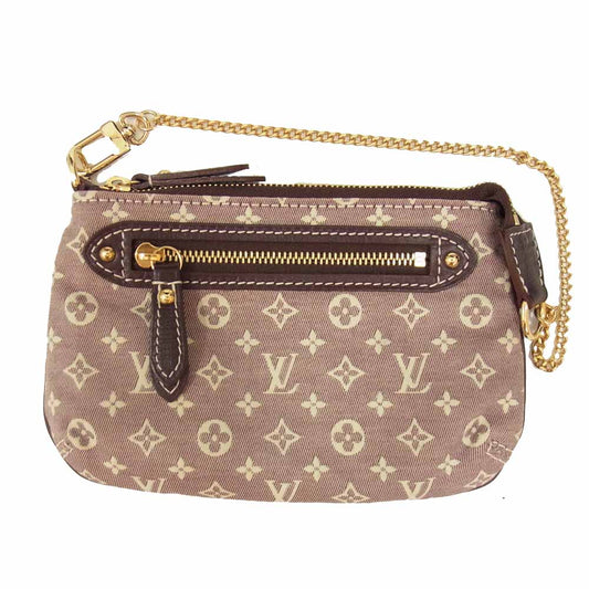 LOUIS VUITTON ルイ・ヴィトン M62999 モノグラムイディール ミニ ポシェット アクセソワール ピンク系【中古】