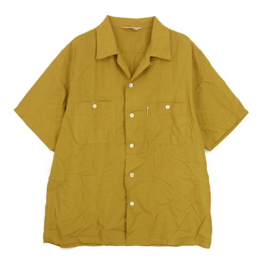 COOTIE クーティー レーヨン オープンカラー 半袖 シャツ イエロー イエロー系 M【中古】