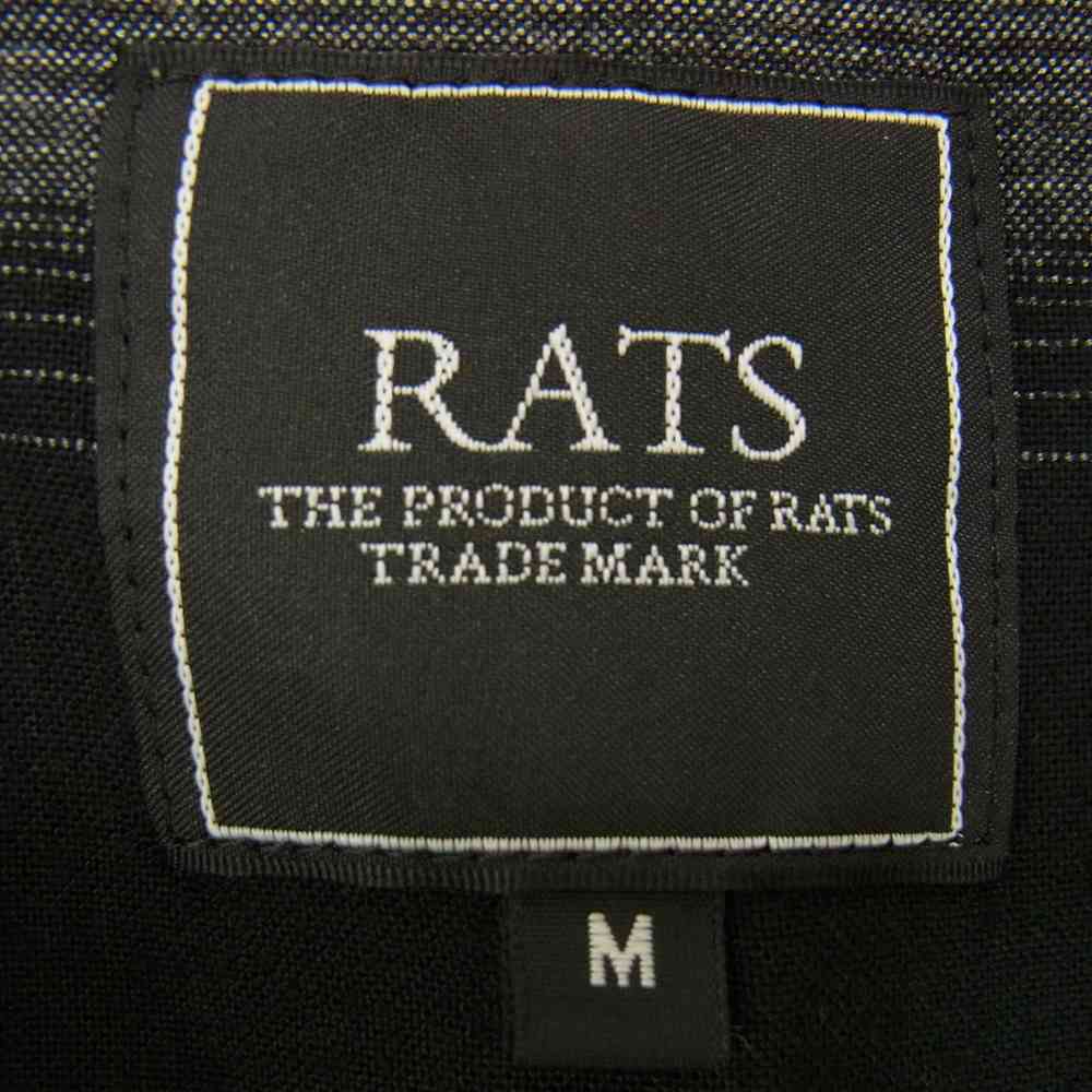 RATS ラッツ 長袖シャツ 21’RS-0205 DOT CHECK SHIRT ドット チェック ブラック系 M【美品】