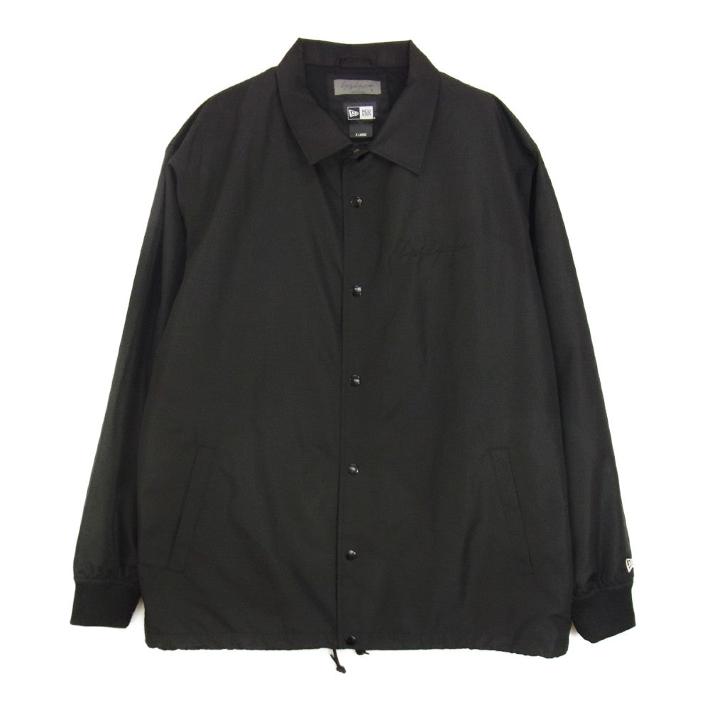 Yohji Yamamoto POUR HOMME ヨウジヤマモトプールオム 22SS HG-Y90-990 NEW ERA CROW PRINT COACH JACKET ニューエラ 烏 カラスプリント コーチジャケット ブラック系 XL【美品】【中古】