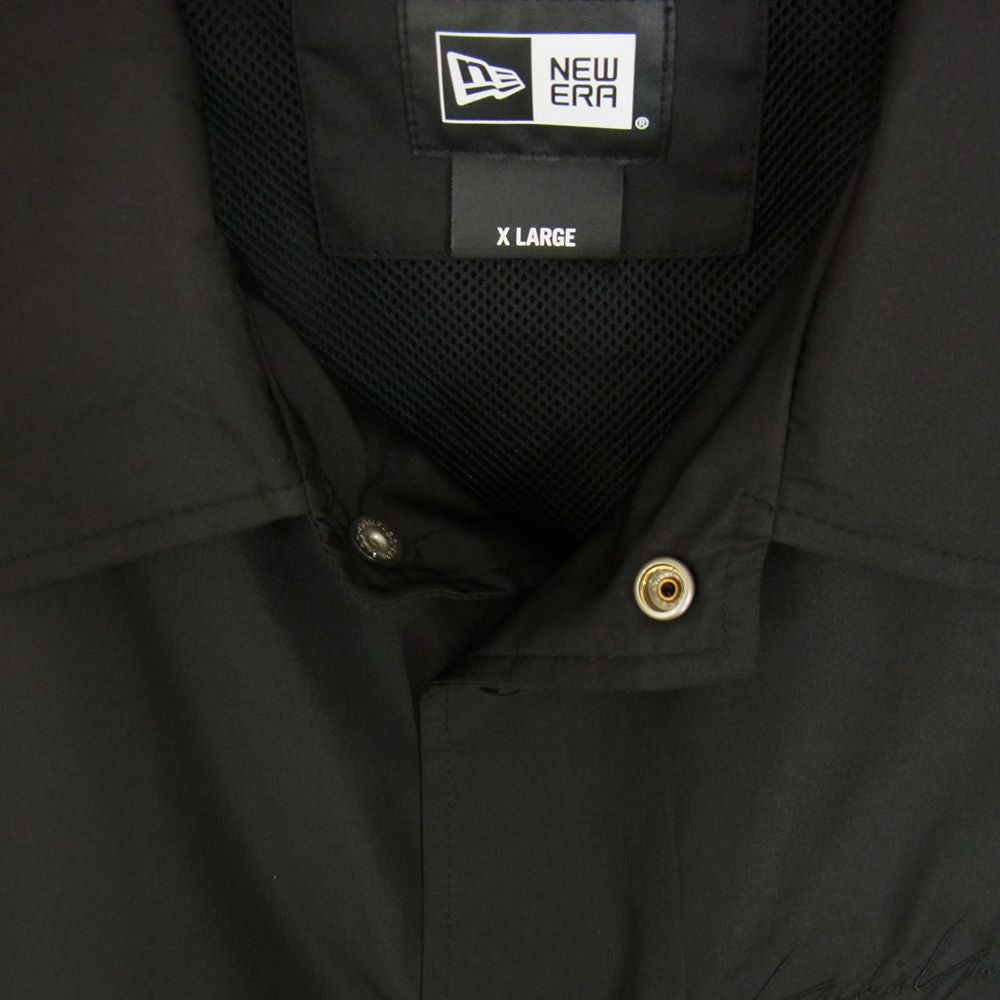 Yohji Yamamoto POUR HOMME ヨウジヤマモトプールオム 22SS HG-Y90-990 NEW ERA CROW PRINT COACH JACKET ニューエラ 烏 カラスプリント コーチジャケット ブラック系 XL【美品】【中古】