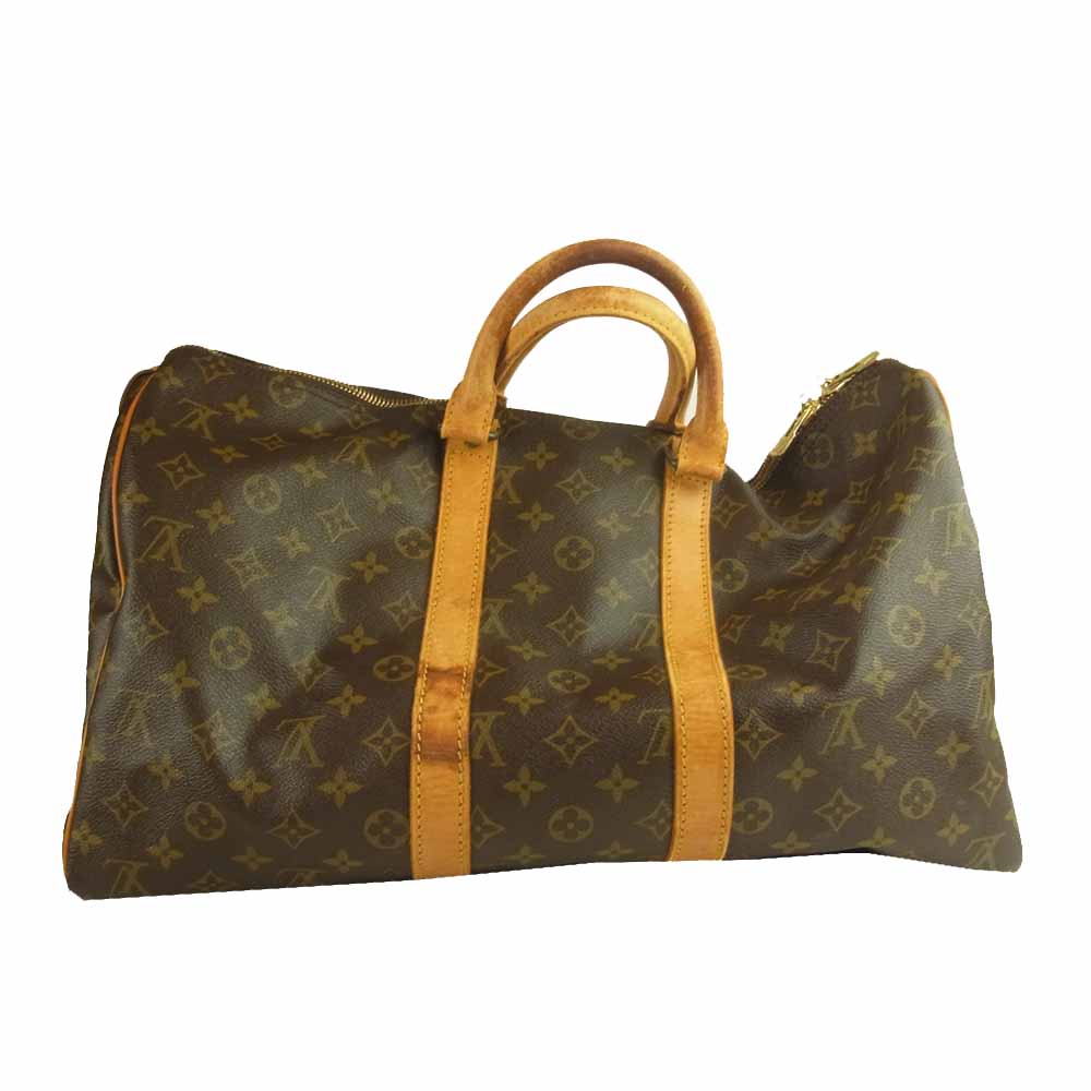 LOUIS VUITTON ルイ・ヴィトン M41428 モノグラム キーポル 45 トラベル バッグ ブラウン系【中古】