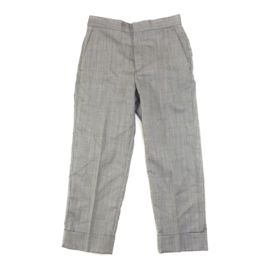 Drawer ドゥロワー 22SS 6514-236-1178 ウール ナナコ織 マッケン テーパード スラックス パンツ グレー系 34【極上美品】【中古】