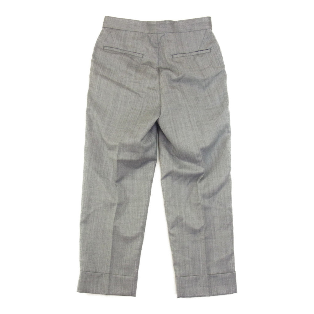 Drawer ドゥロワー 22SS 6514-236-1178 ウール ナナコ織 マッケン テーパード スラックス パンツ グレー系 34【極上美品】【中古】