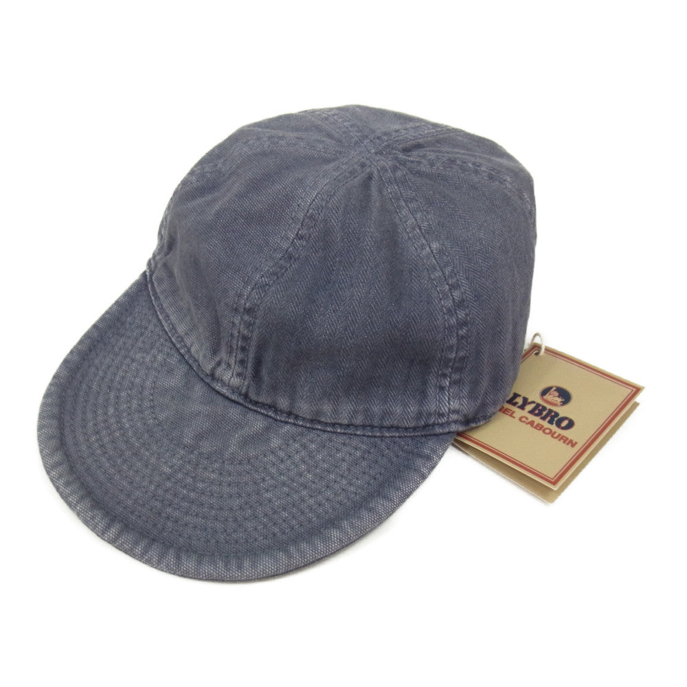 Nigel Cabourn ナイジェルケーボン ACC-53 MECHANIC CAP CANVAS HB ヘリンボーン メカニカル キャップ ネイビー系【中古】
