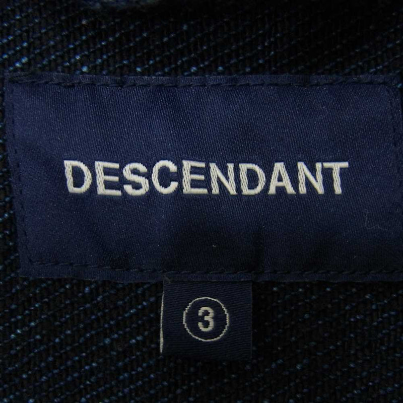 DESCENDANT ディセンダント デニム ポケット シャツ ジャケット ネイビー系 3【中古】
