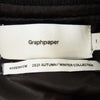GRAPHPAPER グラフペーパー 21aw gm213-30061 Scale Off Melton Stadium Jacket スケールオフ メルトン スタジアム ジャケット スタジャン ブラック系 1【中古】