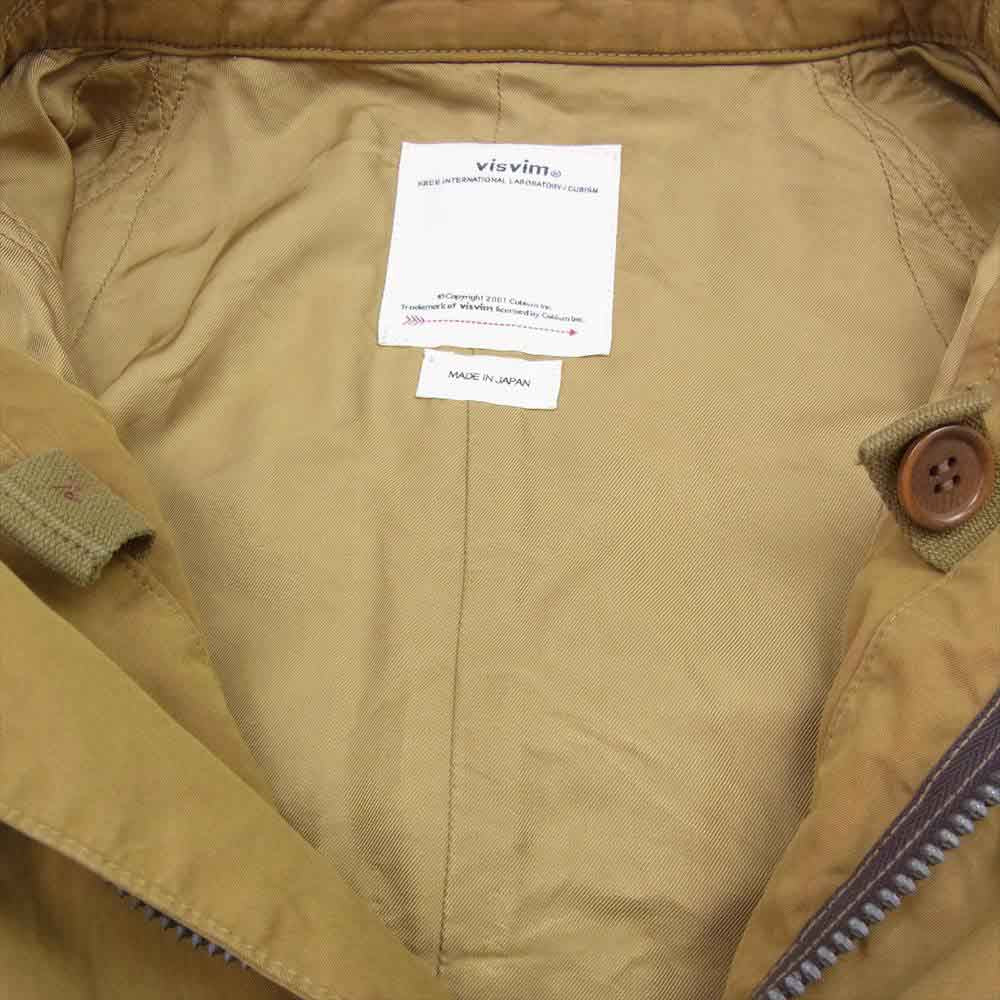 VISVIM ビズビム 0122105013019 22SS LEVINSON FISHTAIL 泥染め フィッシュテール モッズ ミリタリー コート カーキ 2【中古】