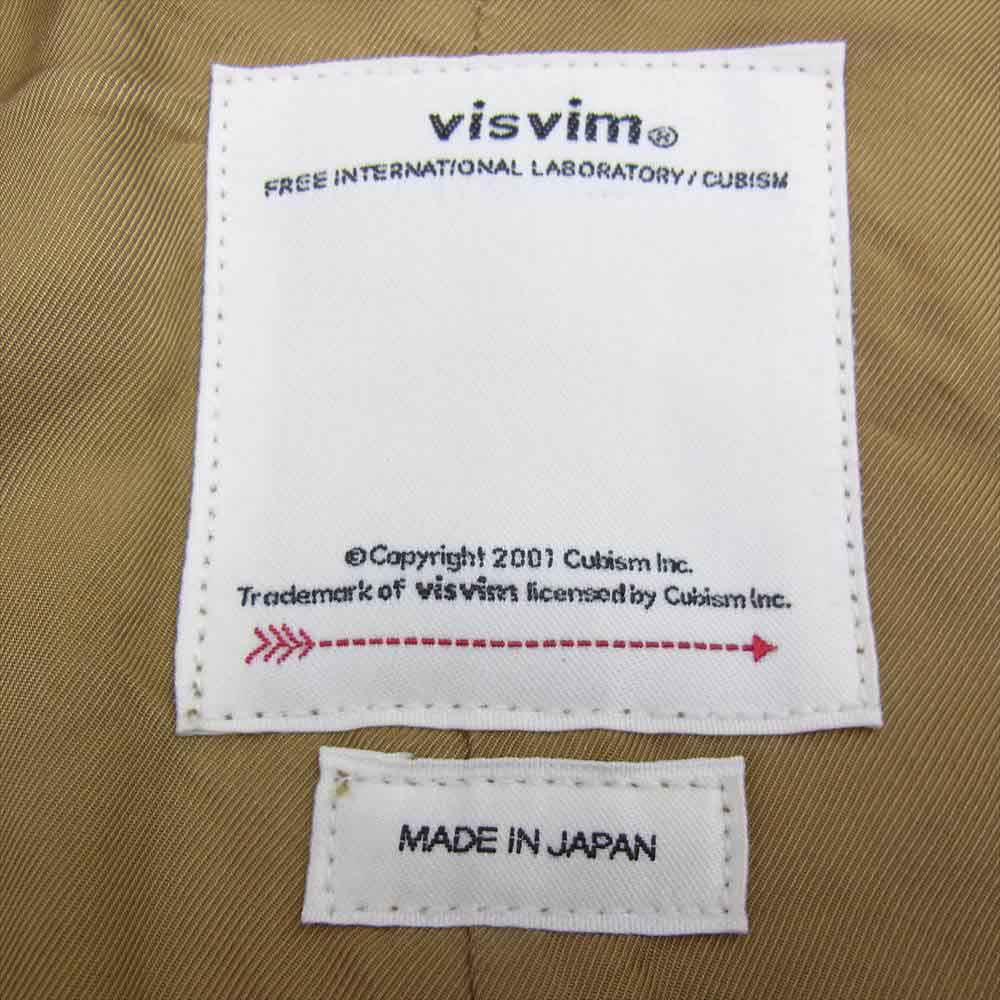 VISVIM ビズビム 0122105013019 22SS LEVINSON FISHTAIL 泥染め フィッシュテール モッズ ミリタリー コート カーキ 2【中古】