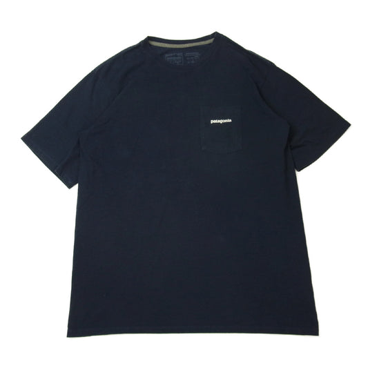 patagonia パタゴニア 38512 P-6 Logo Pocket Responsibili P-6ロゴ ポケット レスポンシビリティー Tシャツ ネイビー ネイビー系 M【中古】