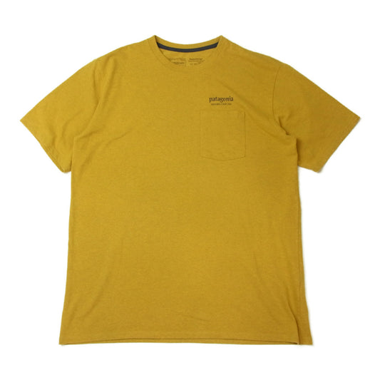 patagonia パタゴニア 37408 GRANITE MAGIC POCKET RESPONSIBILI グラネット マジック ポケット レスポンシビリティー Tシャツ イエロー系 M【中古】