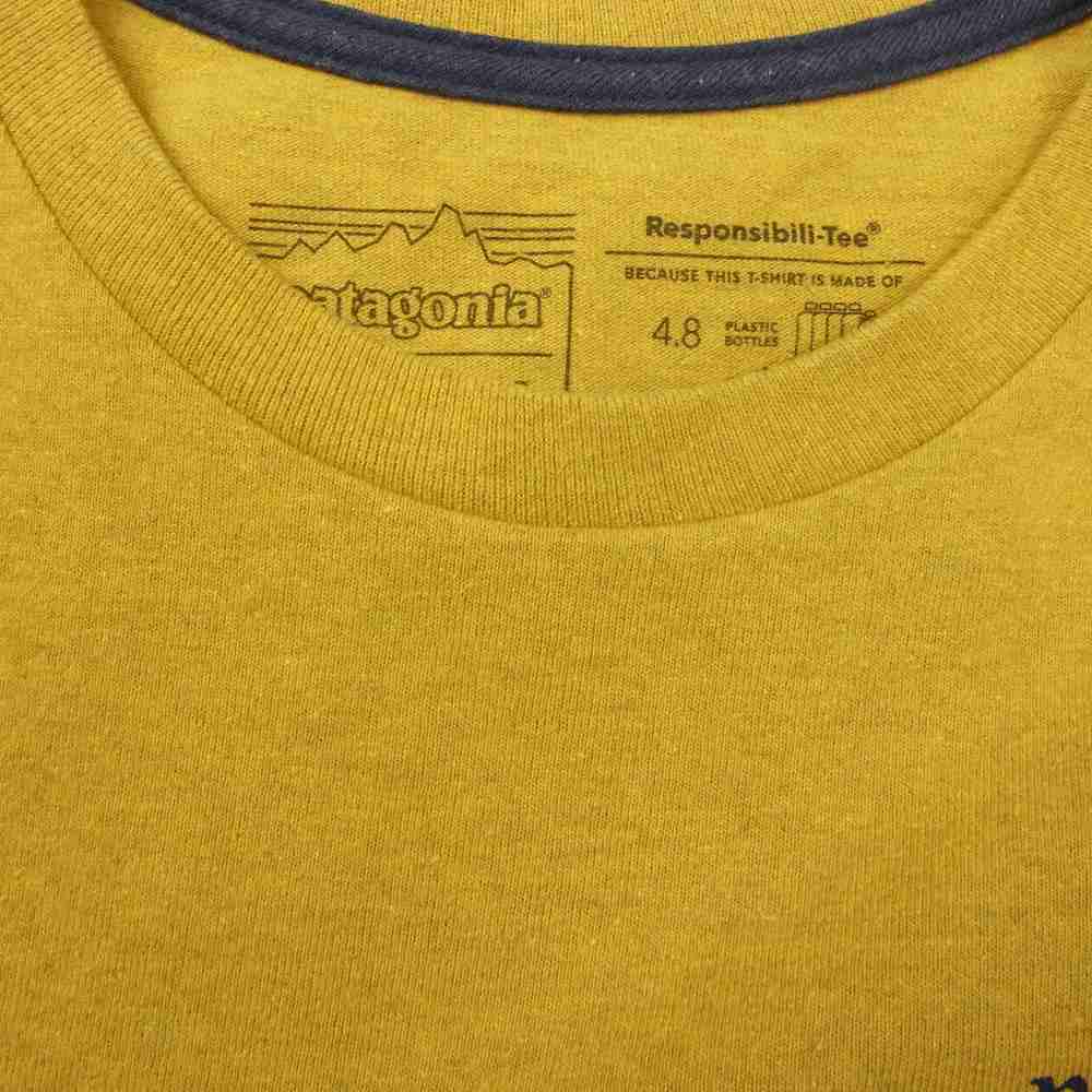 patagonia パタゴニア 37408 GRANITE MAGIC POCKET RESPONSIBILI グラネット マジック ポケット レスポンシビリティー Tシャツ イエロー系 M【中古】