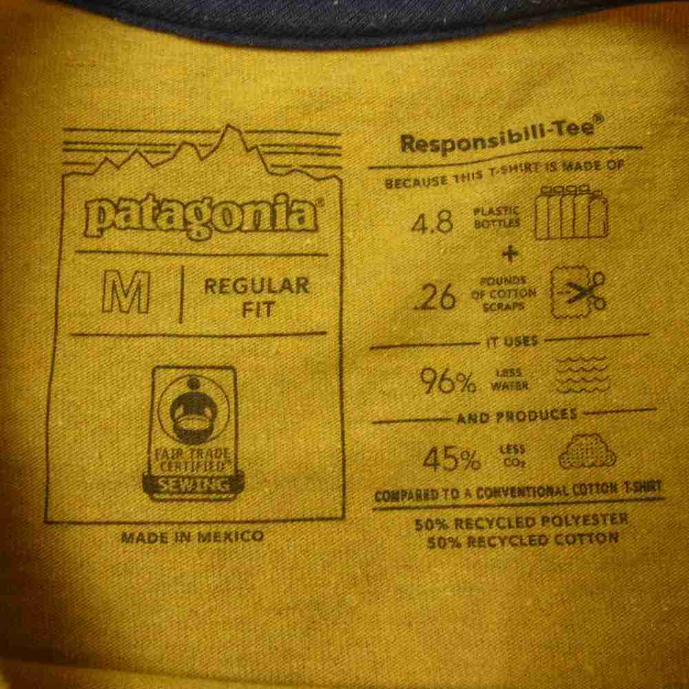 patagonia パタゴニア 37408 GRANITE MAGIC POCKET RESPONSIBILI グラネット マジック ポケット レスポンシビリティー Tシャツ イエロー系 M【中古】
